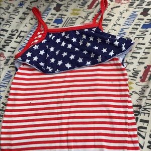 4th of July themed girls shirt.